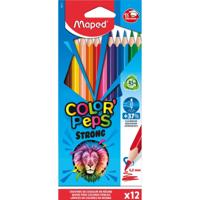 Maped kleurpotlood Color&apos;Peps Strong, 12 potloden in een kartonnen etui