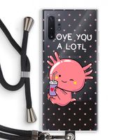Love You A Lotl: Samsung Galaxy Note 10 Plus Transparant Hoesje met koord