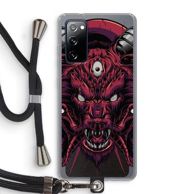 Hell Hound and Serpents: Samsung Galaxy S20 FE / S20 FE 5G Transparant Hoesje met koord