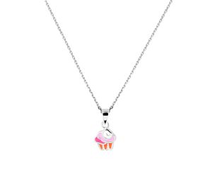 TFT Zilveren Ketting Cupcake 1,1 mm 36 + 4 cm