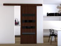 Schuifdeur CLAUDINE 86 cm wengue Schuifdeur CLAUDINE 86 cm wengue
