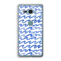 Blauwe golven: Sony Xperia XZ2 Compact Transparant Hoesje