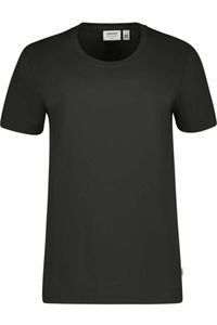HAKRO Organic Regular Fit T-Shirt ronde hals Koolstof, Effen