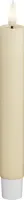 Deluxe Homeart LED dinerkaars real flame 2.2x15cm cream 2 stuks