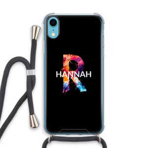 Abstract Spectrum: iPhone XR Transparant Hoesje met koord