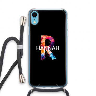 Abstract Spectrum: iPhone XR Transparant Hoesje met koord