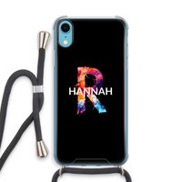 Abstract Spectrum: iPhone XR Transparant Hoesje met koord