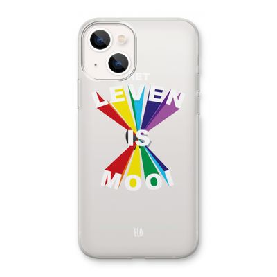 Het Leven Is Mooi: iPhone 13 mini Transparant Hoesje