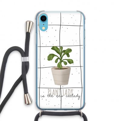 Kamerplant op vensterruit: iPhone XR Transparant Hoesje met koord