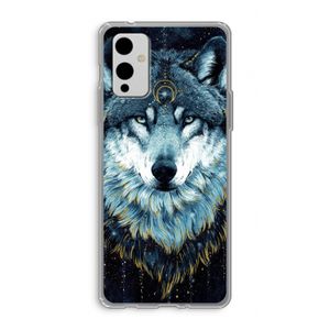 Darkness Wolf: OnePlus 9 Transparant Hoesje