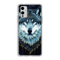 Darkness Wolf: OnePlus 9 Transparant Hoesje