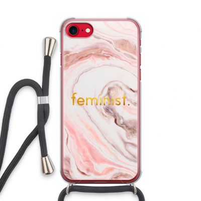 Feminist: iPhone SE 2020 Transparant Hoesje met koord