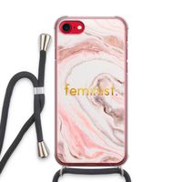 Feminist: iPhone SE 2020 Transparant Hoesje met koord