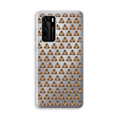 Poop emoji: Huawei P40 Transparant Hoesje