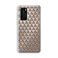 Poop emoji: Huawei P40 Transparant Hoesje