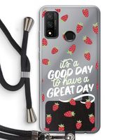 Don't forget to have a great day: Huawei P Smart (2020) Transparant Hoesje met koord