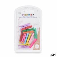 Klemmen Klein Multicolour Hout (24 Stuks)