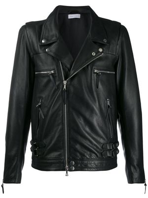 John Elliott veste de moto en cuir - Noir