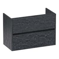 Brauer Adore - Onderkast Ondiep - 80 cm - met 2 Softclose Lades Greeploos en 1 Sifon Uitsparing - Damascus