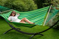 Hangmat met Standaard Tweepersoons 'Arc & Lazy' Joyful - Groen - Tropilex ® - thumbnail