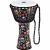 Meinl PADJ7-M-F Rope Tuned Travel Series Day Of The Dead 10 inch Djembe