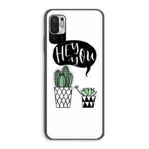 Hey you cactus: Xiaomi Redmi Note 10 5G Transparant Hoesje
