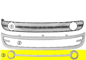 Voorbumpergrill Midden +mistlinks Gaten 5803589