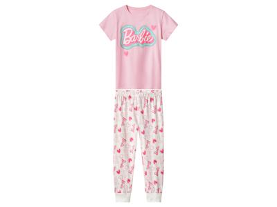 Kinder pyjama (Barbie/roze/wit, 122/128)