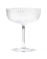 HEMA Coupe 200ml Bergen streep reliëf (transparant)