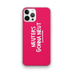 Neuters (roze): iPhone 12 Pro Transparant Hoesje