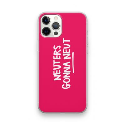 Neuters (roze): iPhone 12 Pro Transparant Hoesje