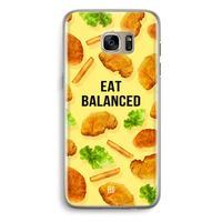 Eat Balanced: Samsung Galaxy S7 Edge Transparant Hoesje Eat Balanced: Samsung Galaxy S7 Edge Transparant Hoesje