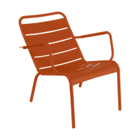 Fermob Luxembourg Low loungestoel met arm Candied orange