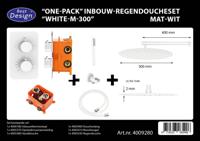 Best-Design One-Pack inbouw-regendoucheset White-M-300