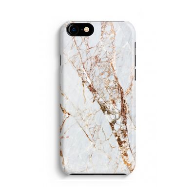 Goud marmer: Volledig geprint iPhone SE 2020 Hoesje