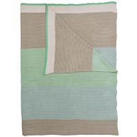 Pip Studio Plaid Blockstripe Throw Licht Groen - thumbnail