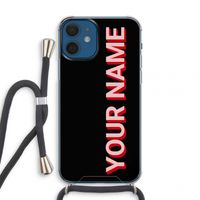 Namecase: iPhone 12 mini Transparant Hoesje met koord Namecase: iPhone 12 mini Transparant Hoesje met koord