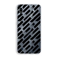 Zwarte vegen: Samsung Galaxy A10 Transparant Hoesje