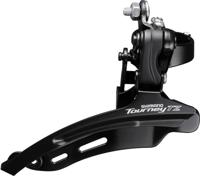 Voorderailleur 6/7-speed Shimano Tourney TZ FD-TZ510 down swing - hoge klem ø28,6 mm - 48T - Zwart/Zilver