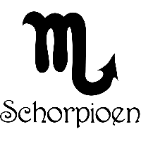 Schorpioen sterrenbeeld - Muursticker