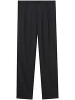 Comme des Garçons Homme pantalon droit à détails de plis - Noir