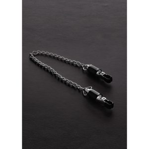 Steel by Shots Barrel Tit Clamps with Chain (pair)