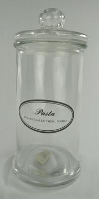 Voorraadpot glas Pasta 28 cm hoog