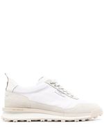 Thom Browne baskets Tech Runner en daim - Blanc