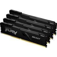 Kingston FURY Beast Werkgeheugenset voor PC DDR4 32 GB 4 x 8 GB 2666 MHz 288-pins DIMM CL16 KF426C16BBK4/32 - thumbnail