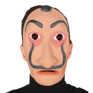 Verkleed Salvador Dali bankrover masker voor volwassenen   -