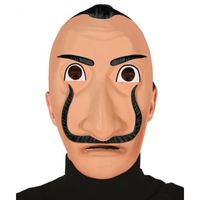 Verkleed Salvador Dali bankrover masker voor volwassenen   - - thumbnail