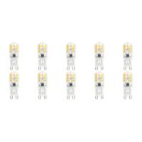 LED Lamp Set van 10 - G9 Fitting - 2.5W Warm Wit 3000K - Kunststof