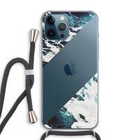 Golven: iPhone 12 Pro Max Transparant Hoesje met koord