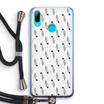 Pluimen: Huawei P Smart (2019) Transparant Hoesje met koord